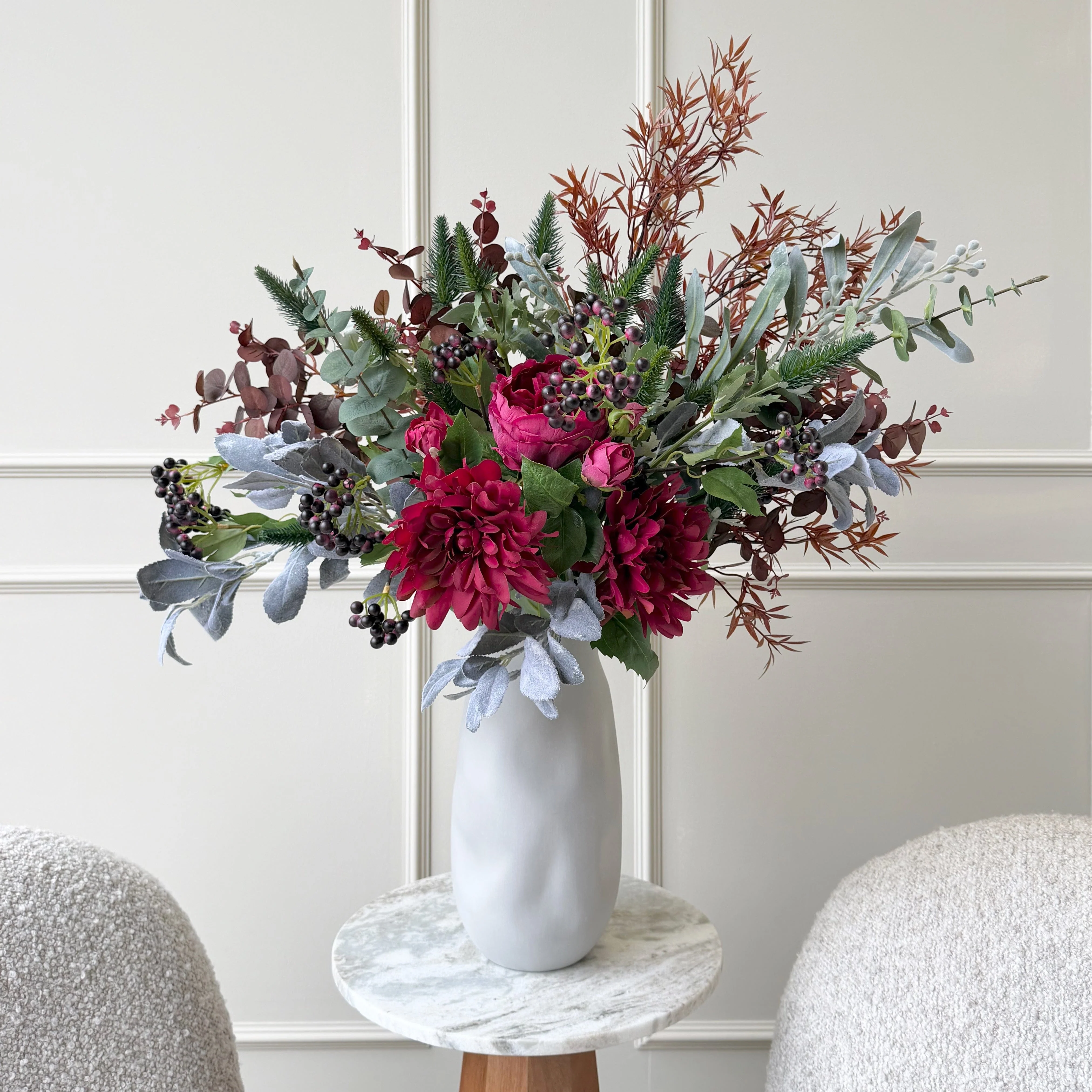 Burgundy Beauty Artificial Flower Arrangement