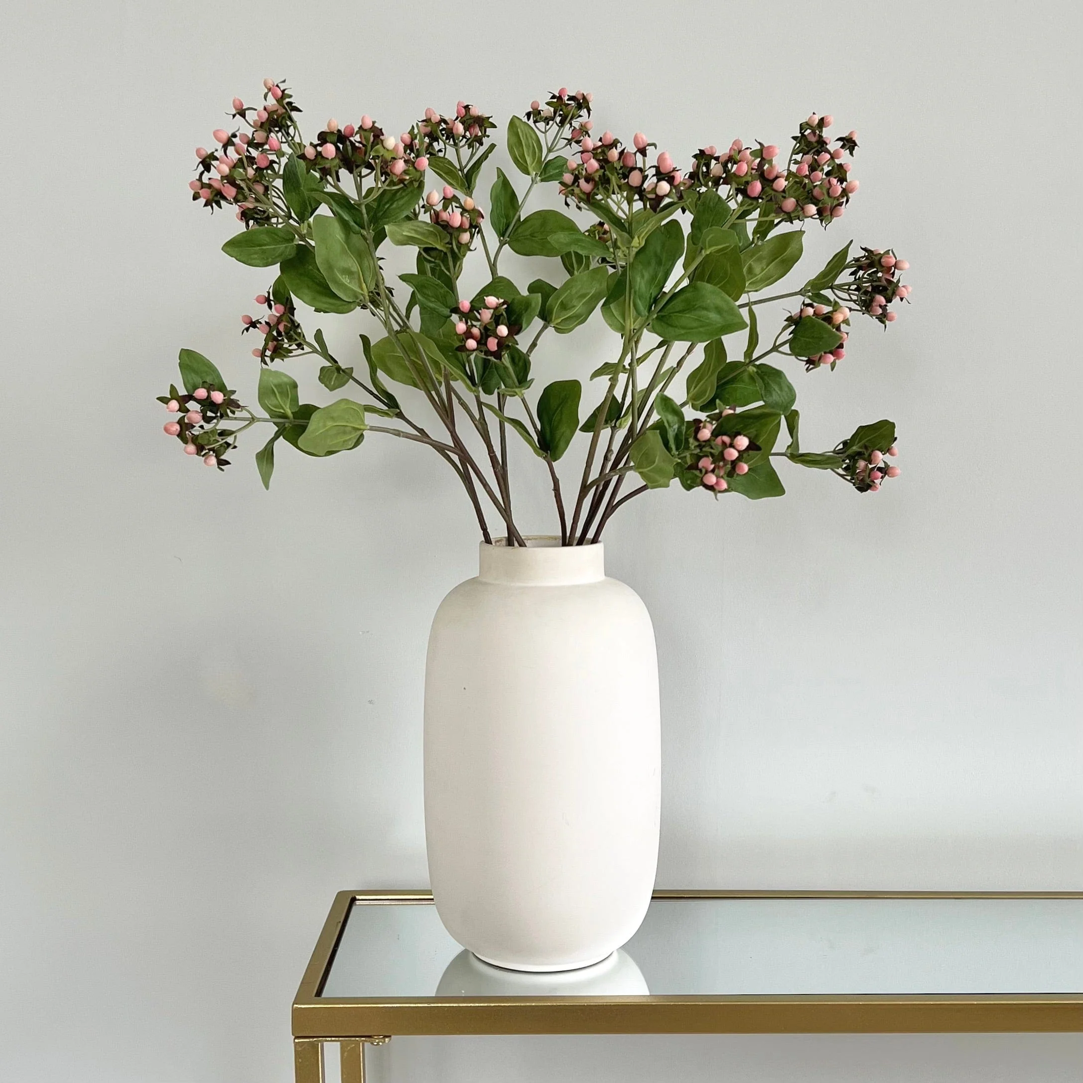 Artificial Pink Hypericum Berry