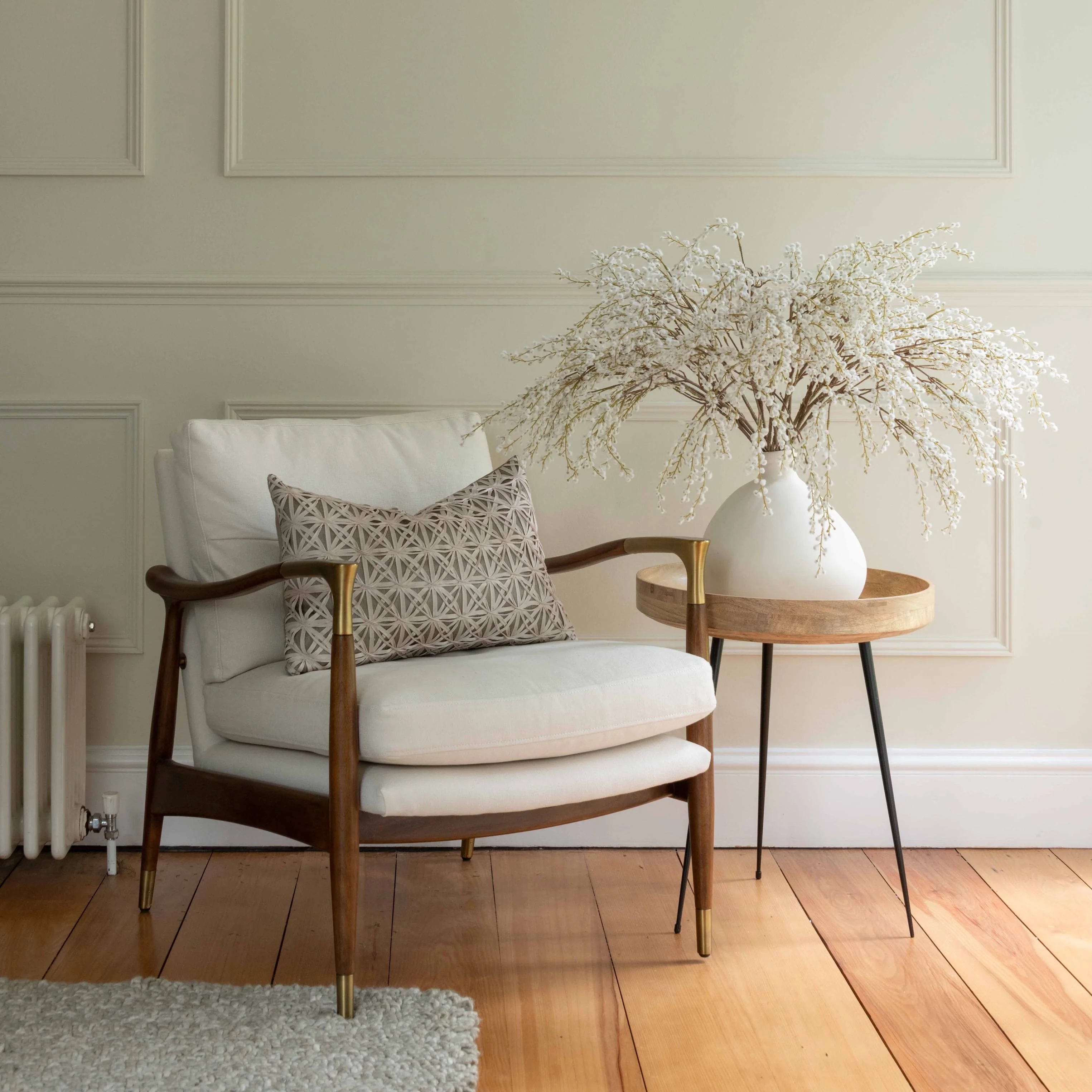 Artificial White Willow Spray - Image 8